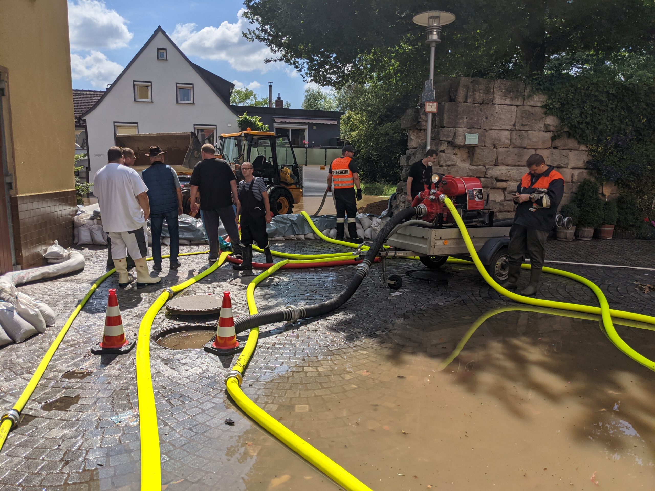 Unwettereinsätze der Freiwilligen Feuerwehr Etzelskirchen